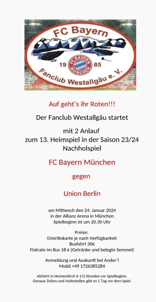 FC Bayern vs Union